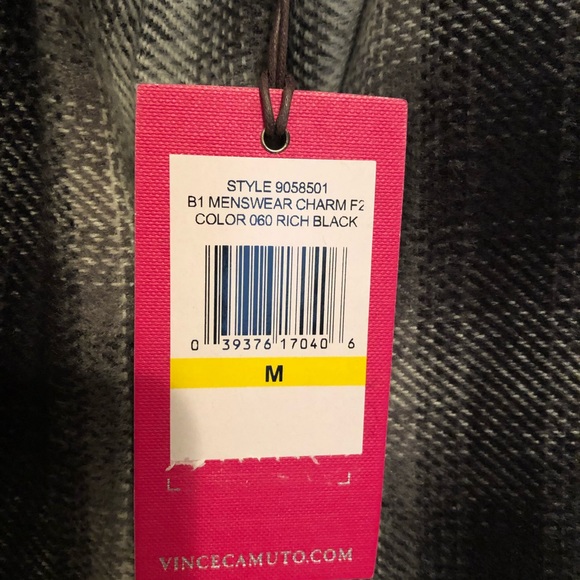 Vince Camuto Flannel & Faux Shearling Moto Jacket - Picture 5 of 6